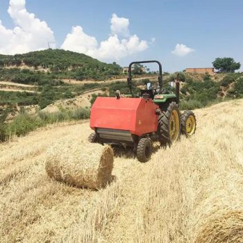 Tractor Mounted 3 Point Wheat Hay And Round Pine Straw Baler Machine For Sale