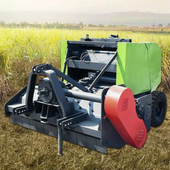 Tractor Mounted Rice Straw Corn Silage Packing Mini Round Hay Baler Machine Alfalfa Grass Wrapper Roll Baler