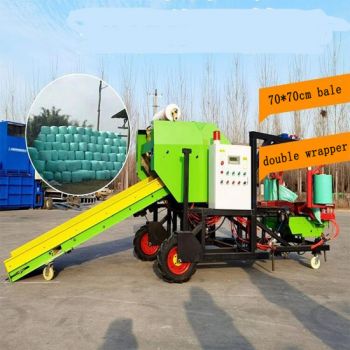 150-200kg round silage baler and wrapper machine corn silage baler machine