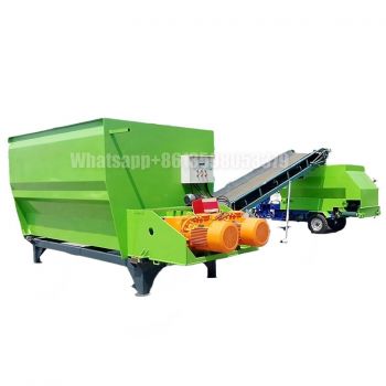 Cow Sheep Animal Feed Food Grass Rice Corn Wheat Straw Forage Tmr Feed Mixer Tmr Factory Supply