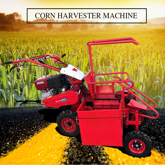 Best selling Dry and wet corn harvester hand working tractor mini maize combine harvester